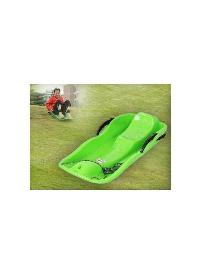 Snow Sled Sand Grass Skiing with Pull Rope, Slippery Racer Downhill Toboggan Rolling Snow Slider, for Kids Boat Sledge Sprinter