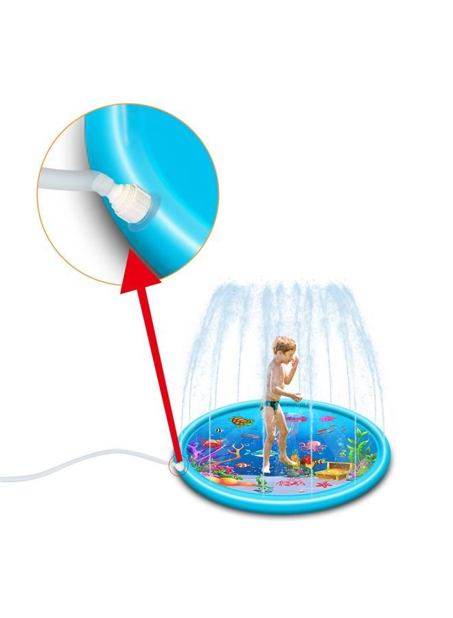 Inflatable Jellyfish Water Baby Play Mat PVC For Education Toy