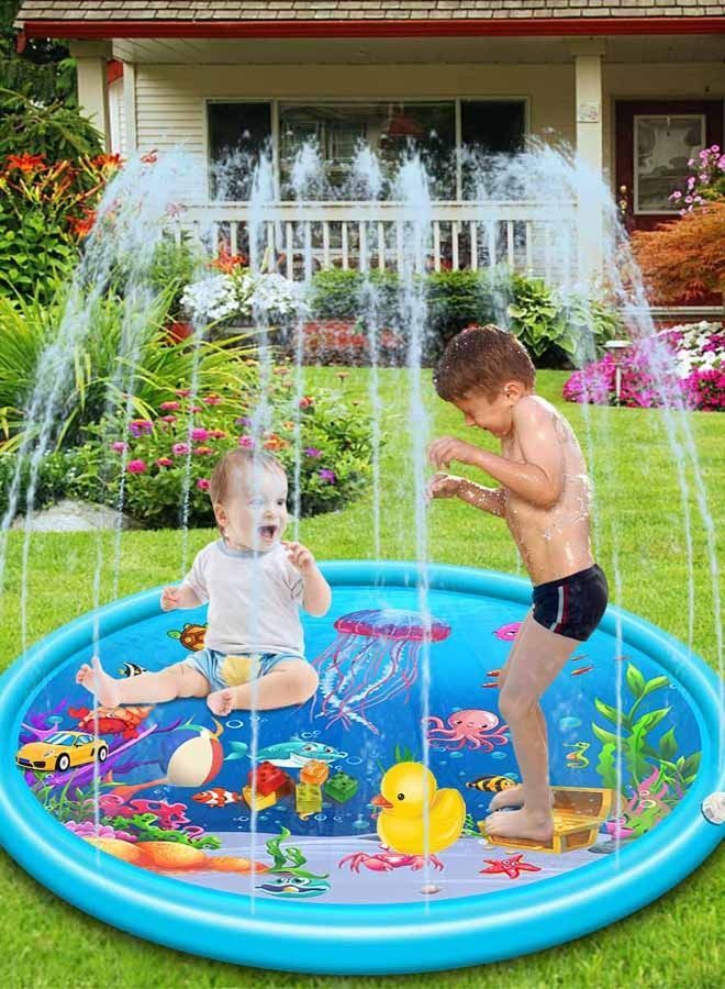 Inflatable Jellyfish Water Baby Play Mat PVC For Education Toy