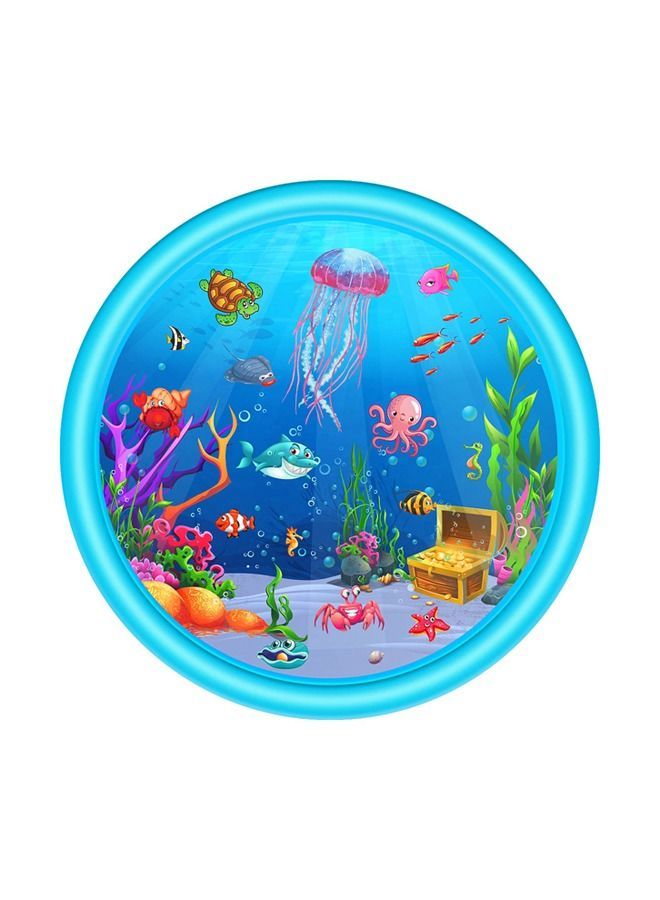 Inflatable Jellyfish Water Baby Play Mat PVC For Education Toy