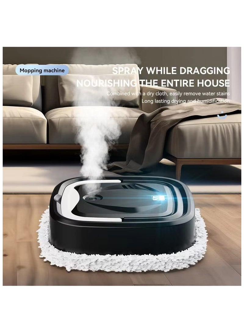 Dry and wet dual robot automatic charging, cleaning, and humidification mop black