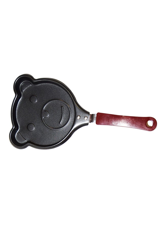 3-Piece Mini Frying Pan Set Black/Brown 28x14x6cm