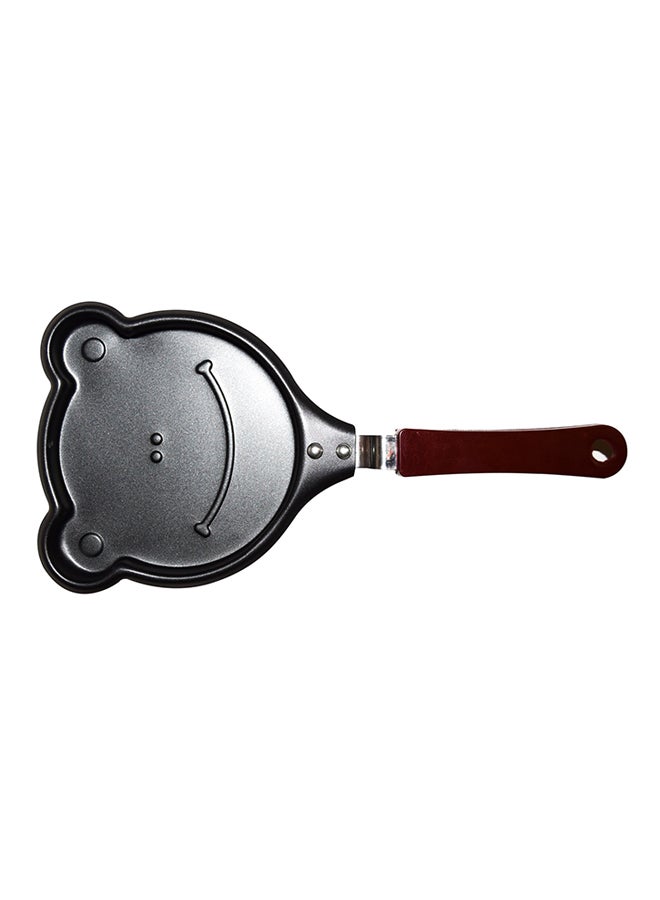 3-Piece Mini Frying Pan Set Black/Brown 28x14x6cm