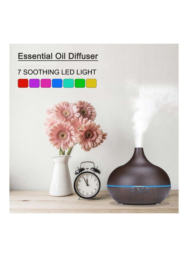 Aromatherapy Diffuser and Cool Mist Humidifier Dark Brown