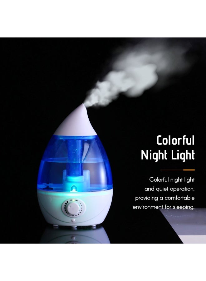 Cool Mist Humidifier Blue/White 27cm