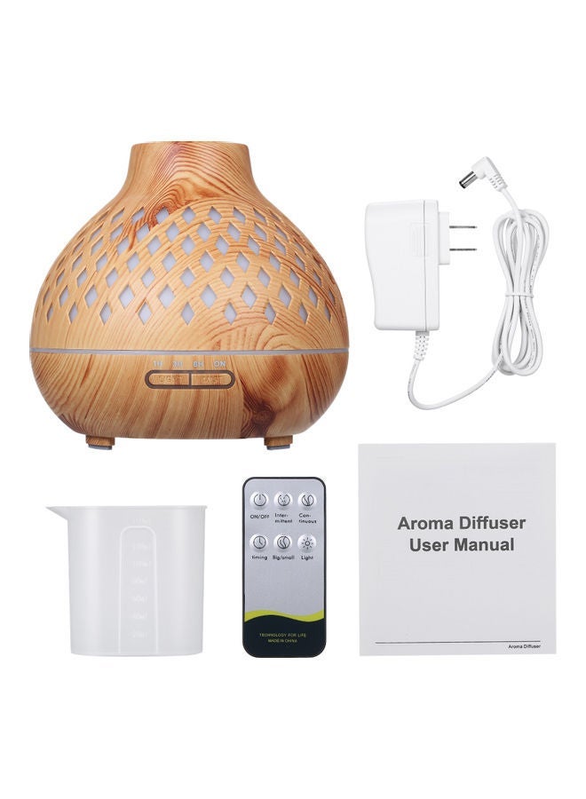 Ultrasonic Colour Changing Air Humidifier With Remote Control 12W Brown