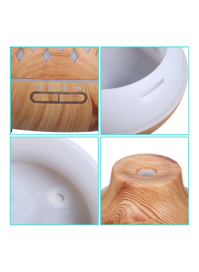 Ultrasonic Colour Changing Air Humidifier With Remote Control 12W Brown