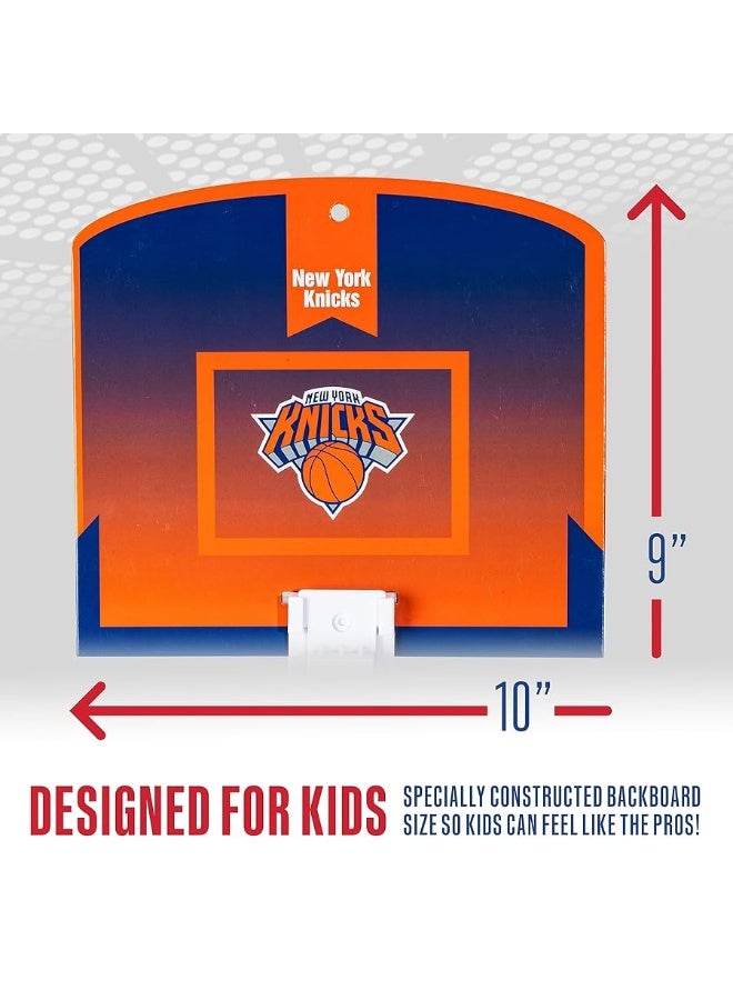 Franklin Sports NBA Mini Over the Door Basketball Hoop - Kids Indoor Mini Basketball Hoop with Basketball - NBA Fan Shop Mini Hoop for Bedroom + Office - Over the Door Mini Hoop Set