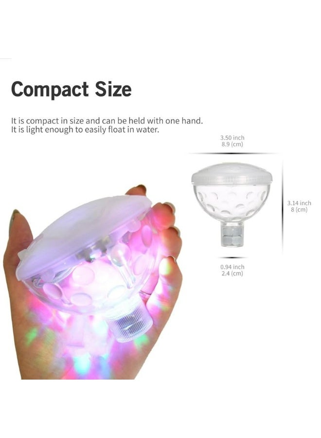 Floating Pool Light for Pool Party Decor or Pond DÃ©cor, Hot Tub Light, Glow Bath Toys with Colorful Lights