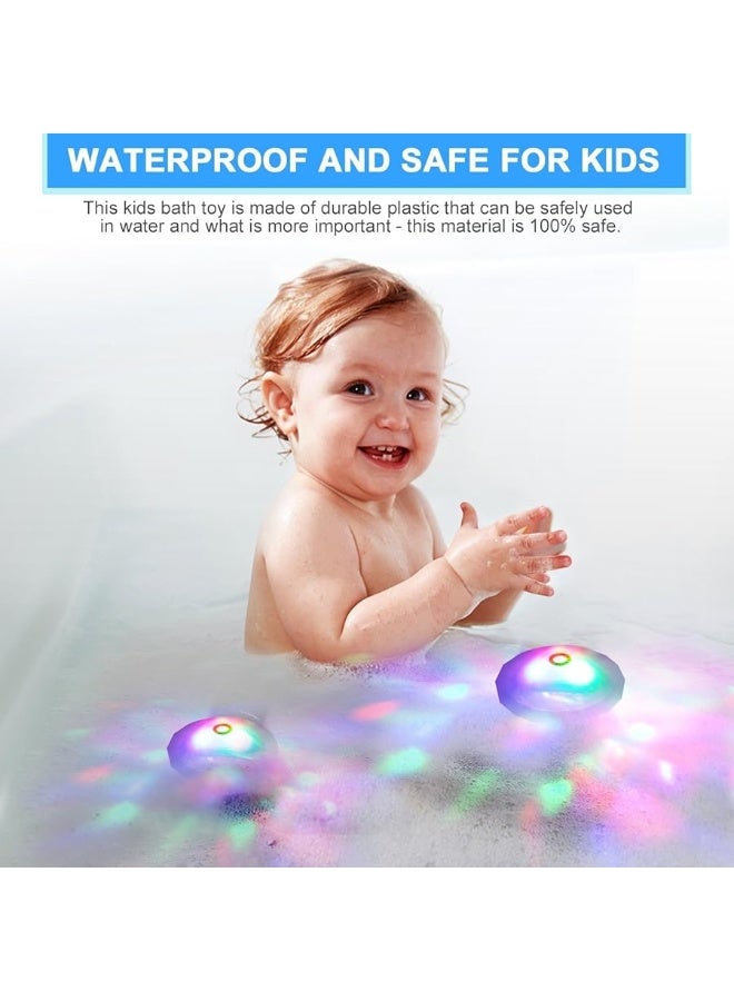 Floating Pool Light for Pool Party Decor or Pond DÃ©cor, Hot Tub Light, Glow Bath Toys with Colorful Lights