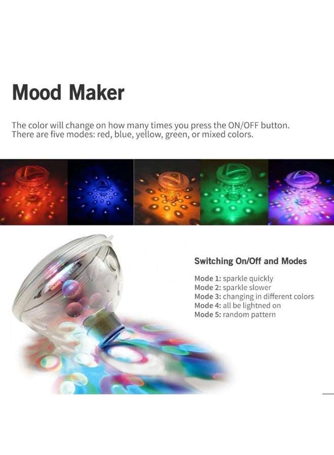 Floating Pool Light for Pool Party Decor or Pond DÃ©cor, Hot Tub Light, Glow Bath Toys with Colorful Lights