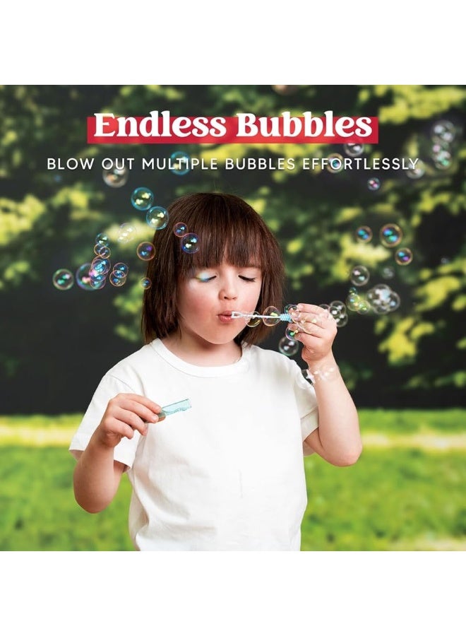 JOYIN 32 Pack Bubbles Party Favors for Kids, 8 Colors Dinosaur Mini Bubble Wands, Goodie Bag Stuffers, Treasure Box Toys, Classroom Prizes for Boys Girls
