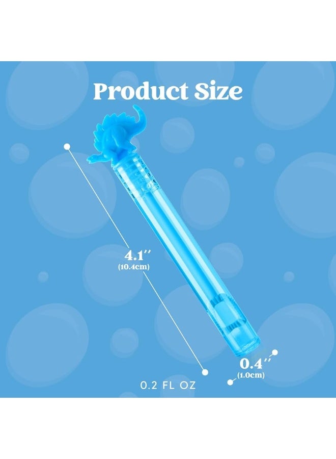 JOYIN 32 Pack Bubbles Party Favors for Kids, 8 Colors Dinosaur Mini Bubble Wands, Goodie Bag Stuffers, Treasure Box Toys, Classroom Prizes for Boys Girls