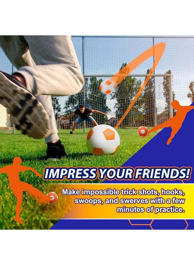 Kickerball - Curve and Swerve Soccer Ball/Football Toy - Kick Like The Pros, Great Gift for Boys and Girls - Perfect for Outdoor & Indoor Match or Game