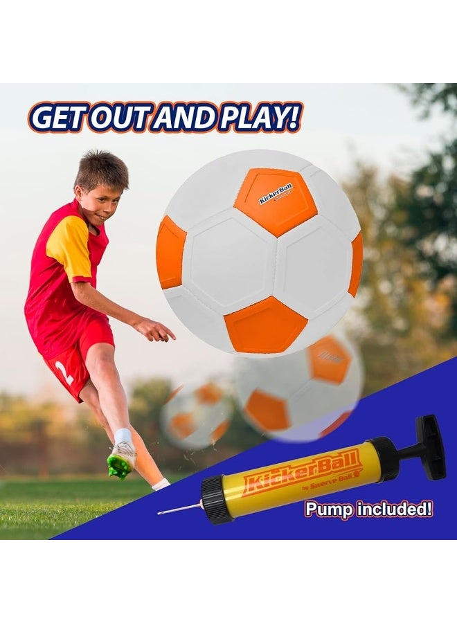 Kickerball - Curve and Swerve Soccer Ball/Football Toy - Kick Like The Pros, Great Gift for Boys and Girls - Perfect for Outdoor & Indoor Match or Game