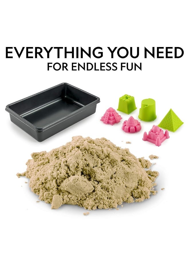 NATIONAL GEOGRAPHIC Play Sand - 12 Lbs. of Natural Sand with Castle Molds - A Fun Sensory Activity