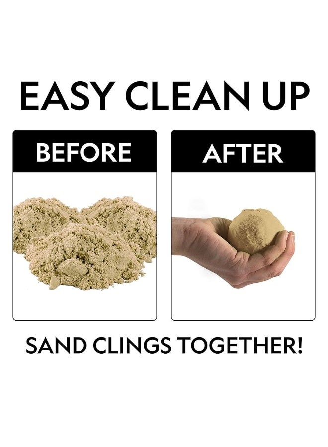NATIONAL GEOGRAPHIC Play Sand - 12 Lbs. of Natural Sand with Castle Molds - A Fun Sensory Activity