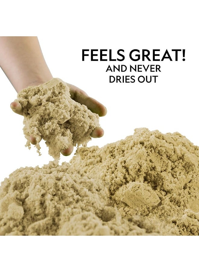 NATIONAL GEOGRAPHIC Play Sand - 12 Lbs. of Natural Sand with Castle Molds - A Fun Sensory Activity