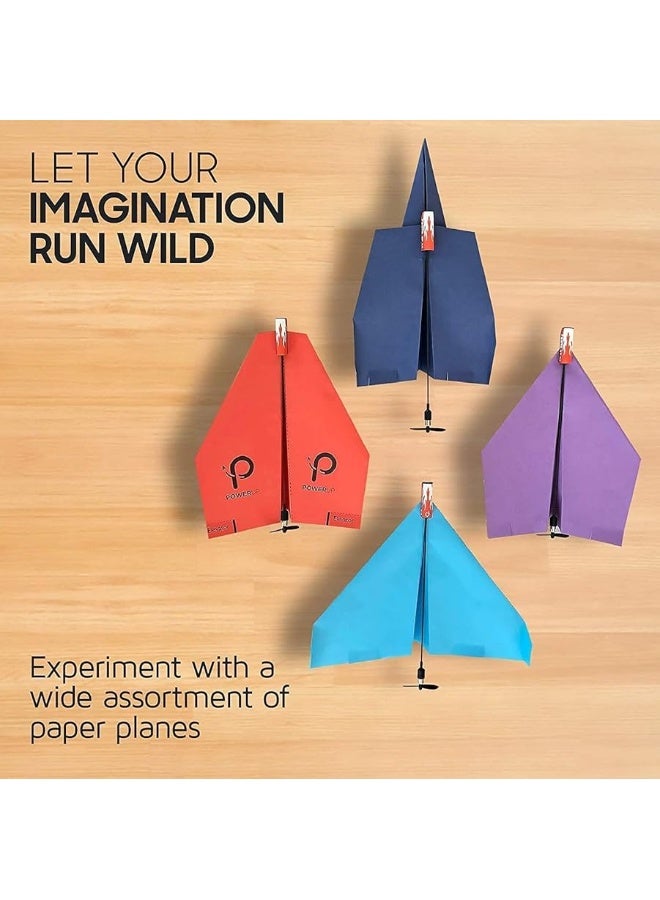 POWERUP 2.0 New Paper Airplane Conversion Kit | Electric Motor for DIY Paper Planes | Fly Longer and Farther | Perfect for Kids & Adults | Ready to Use Aeroplane Engine Kits