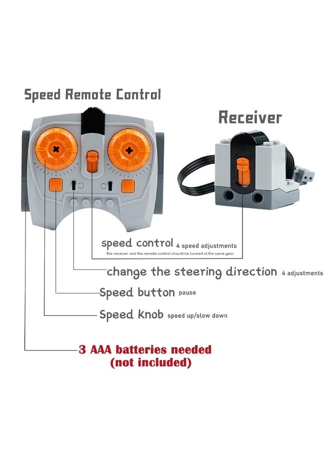 70PCS PowerFunctionMotorKit Compatible with TechnicPartsBatteryRemoteControl Receiver Building Block Sets CarsTrainAccessories Speed Motors Parts