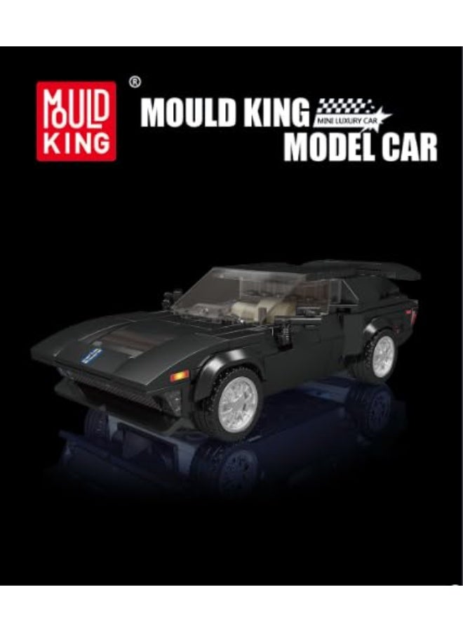 Mould King Speed Champion Car GTS-5 Models Building Toys with Display Case, 27032 Collectible Model Car Kits Building Sets, Super Cars Building Blocks, Super Car Building Kit for Kids 8+(305 Pieces)