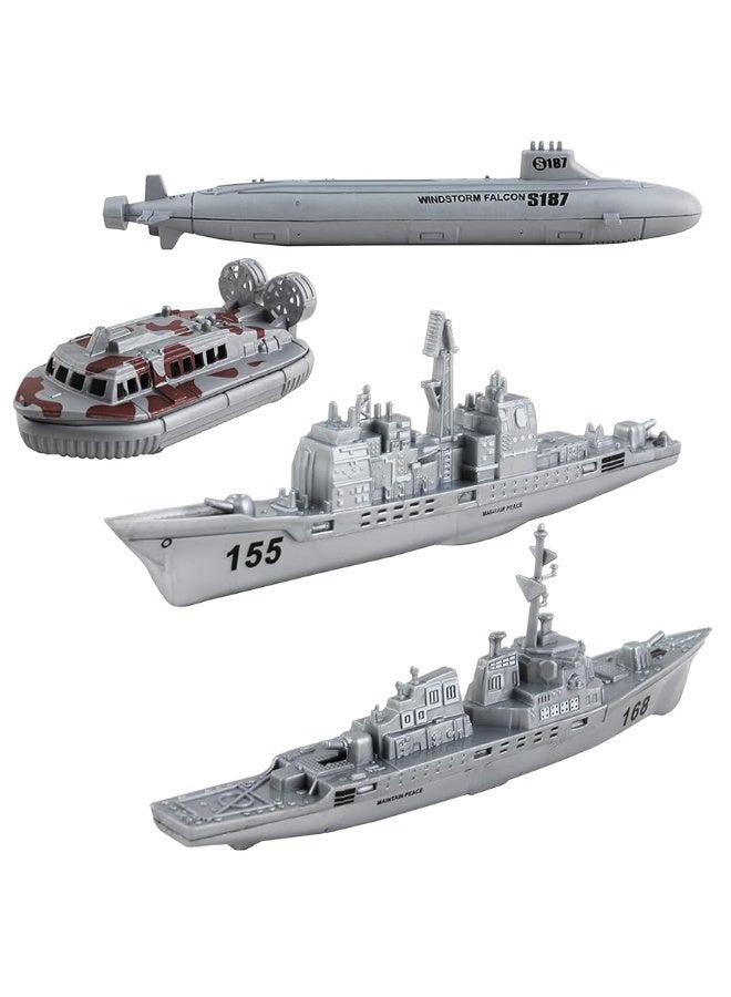 deAO Aircraft Carrier Toy Army Men with Scale Model Warplanes Warships Military Vehicles Battleship Planes Helicopter Trucks Tank Toys for Kids Boys Girls 28 Inches