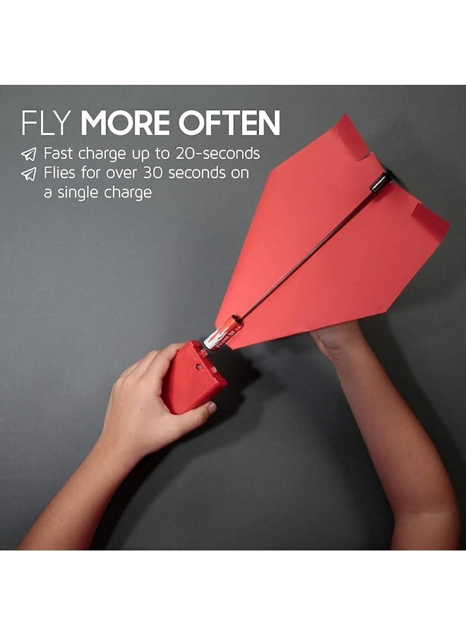 POWERUP 2.0 Paper Airplane Conversion Kit | Electric Motor for DIY Paper Planes | Fly Longer and Farther | Perfect for Kids & Adults | Ready to Use Aeroplane Engine Kits