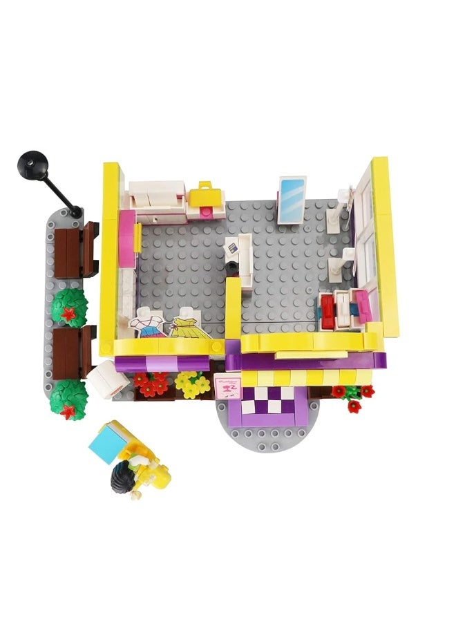 BRICK STORY Girls Friends Fashion Clothing Store Building Sets 263 PCS Shop House Building Kit Creative Shopping Role Play Building Toys Christmas Birthday Gift for Kids Aged 6-12
