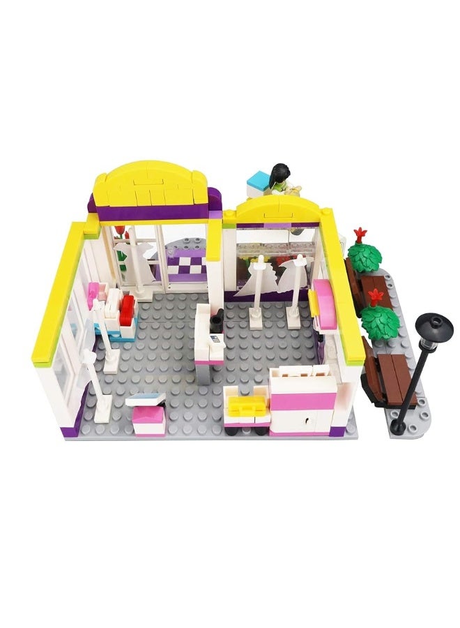 BRICK STORY Girls Friends Fashion Clothing Store Building Sets 263 PCS Shop House Building Kit Creative Shopping Role Play Building Toys Christmas Birthday Gift for Kids Aged 6-12