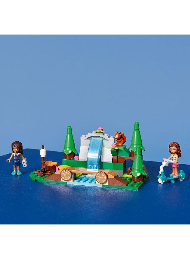 LEGO Friends Forest Waterfall Camping Adventure Set, Building Toys with Andrea and Olivia Mini-Dolls, Toys for 5 Plus Year Old Kids, Girls & Boys, Makes a Great Activity for Kids, 41677