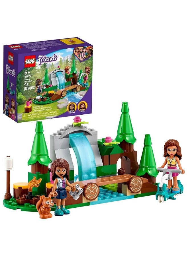 LEGO Friends Forest Waterfall Camping Adventure Set, Building Toys with Andrea and Olivia Mini-Dolls, Toys for 5 Plus Year Old Kids, Girls & Boys, Makes a Great Activity for Kids, 41677