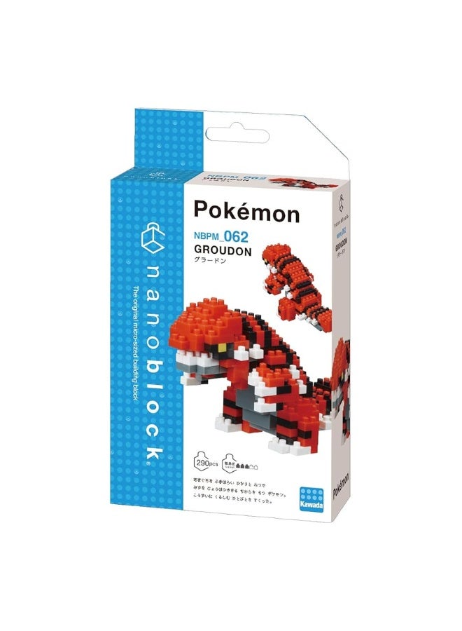 nanoblock - PokÃ©mon - Groudon, PokÃ©mon Series Building Kit