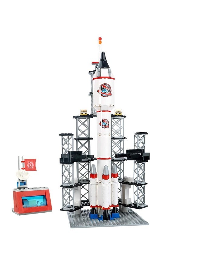 BRICK STORY Rocket Launch Center Space Explorer Building Kit Space Shuttle Adventure Building Sets for Kids 6-12 Years Old City Space Discovery Rocket Spaceship STEM Aerospace Toys (309PCS)