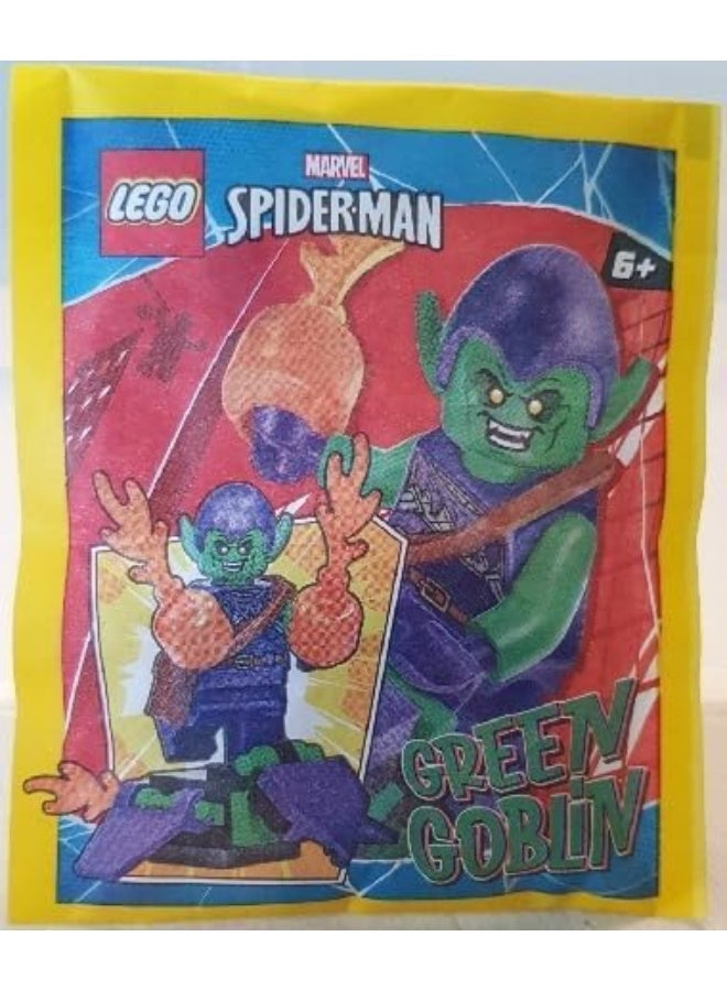 LEGO Marvel Superheroes: Green Goblin Minifigure with Glider and Pumpkin Bombs