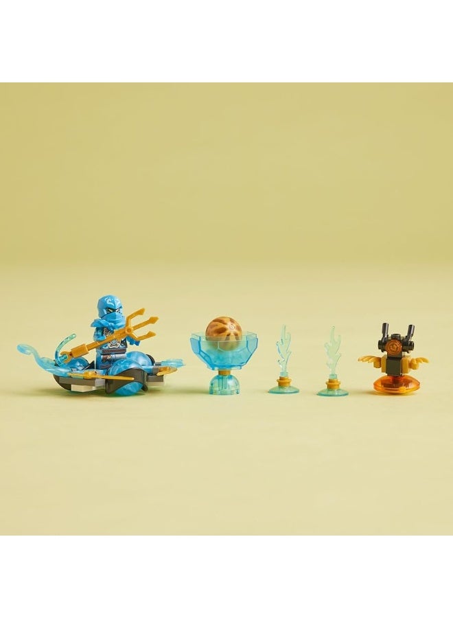 LEGO NINJAGO NYAs Dragon Power Spinjitzu Drift 71778 Creative Blue Ninja Toy Gift Idea for 6 Year Old Boys and Girls Interactive Spinning Toys Includes NYA Minifigure