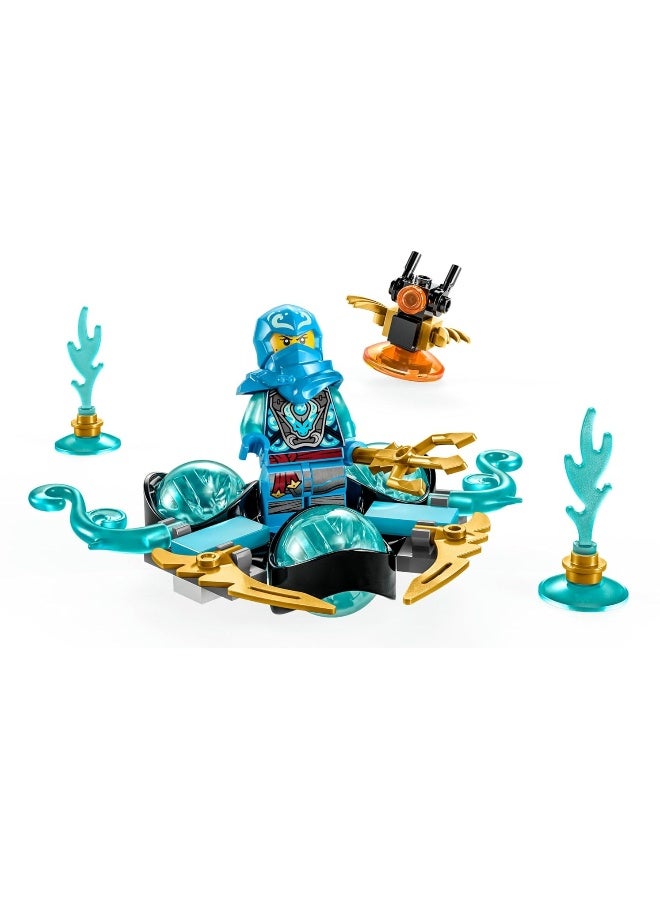 LEGO NINJAGO NYAs Dragon Power Spinjitzu Drift 71778 Creative Blue Ninja Toy Gift Idea for 6 Year Old Boys and Girls Interactive Spinning Toys Includes NYA Minifigure