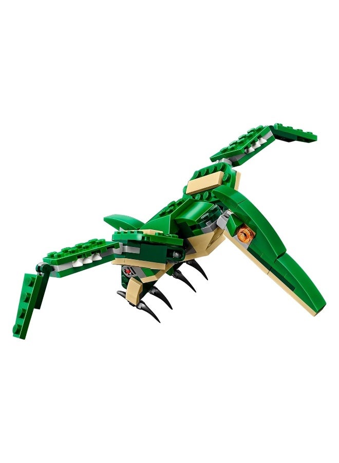 LEGO Creator 3 in 1 Mighty Dinosaur Toy, Transforms from T. rex to Triceratops to Pterodactyl Dinosaur Figures, Great Gift for 7-12 Year Old Boys & Girls, 31058