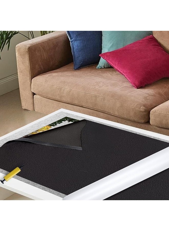 Puzzle Saver with Lid 1000 1500 Pieces Puzzles Board Storage Cover Transport Pump Glue Portable Felt Inflatable Stick Organizer Pad Tabletop Frame Travel Carrier Kit Table Top Rug Keep Cat away from