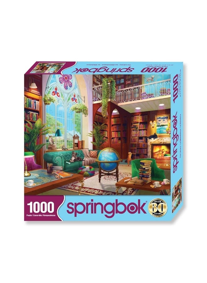 Springbok  The Library  1000 Piece Jigsaw Puzzle Challenge yourself with This colorful image for booklovers