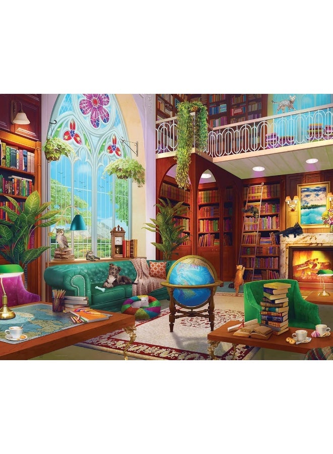 Springbok  The Library  1000 Piece Jigsaw Puzzle Challenge yourself with This colorful image for booklovers