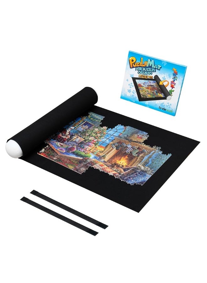 Lavievert Jigsaw Puzzle Mat Roll Up, Portable Puzzle Board Puzzle Storage Puzzle Saver, Environmental Friendly Material, Store Jigsaw Puzzles Up to 1500 Pieces