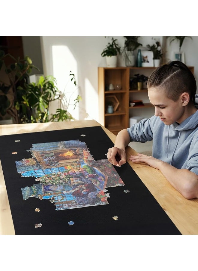 Lavievert Jigsaw Puzzle Mat Roll Up, Portable Puzzle Board Puzzle Storage Puzzle Saver, Environmental Friendly Material, Store Jigsaw Puzzles Up to 1500 Pieces