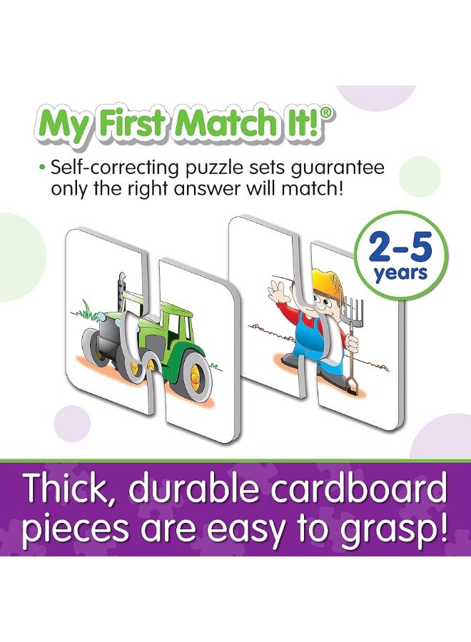 The Learning Journey: My First Match It - On the Farm - 15 Self-Correcting Farming Image Matching Puzzles , White