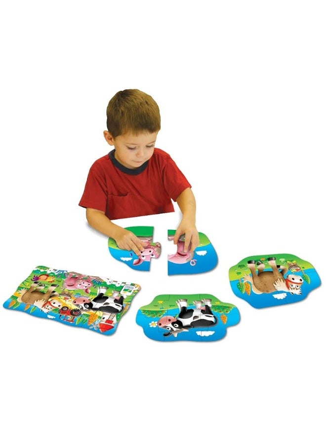 The Learning Journey: My First Puzzle Sets 4-In-A-Box Farm â€“ Farm-Themed Puzzle Sets - Educational Toddler Toys & Activities for Children Ages 2-5