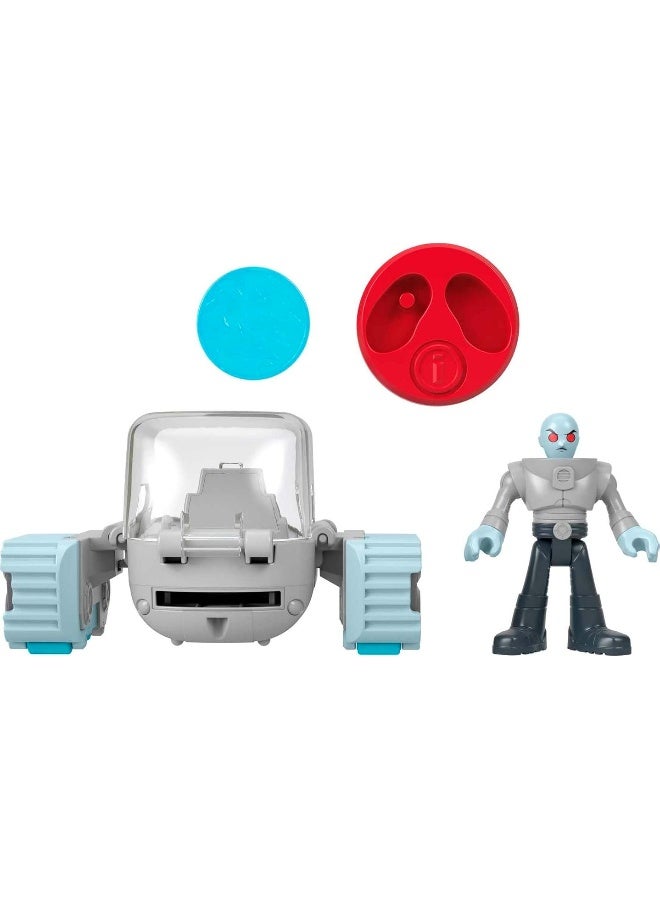 FisherPrice Imaginext DC Super Friends Preschool Toy Head Shifters Mr Freeze  Snow Tank Figure Set for Pretend Play Kids Ages 3 Years