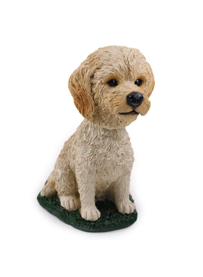 Labradoodle Dog Bobblehead Figure for Car Dash Desk Fun Accessory