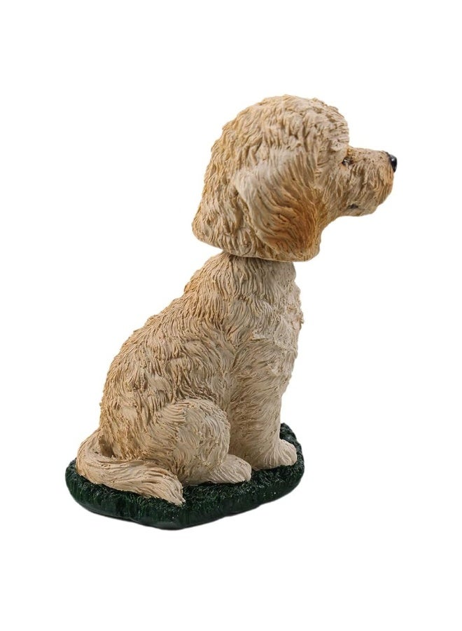 Labradoodle Dog Bobblehead Figure for Car Dash Desk Fun Accessory