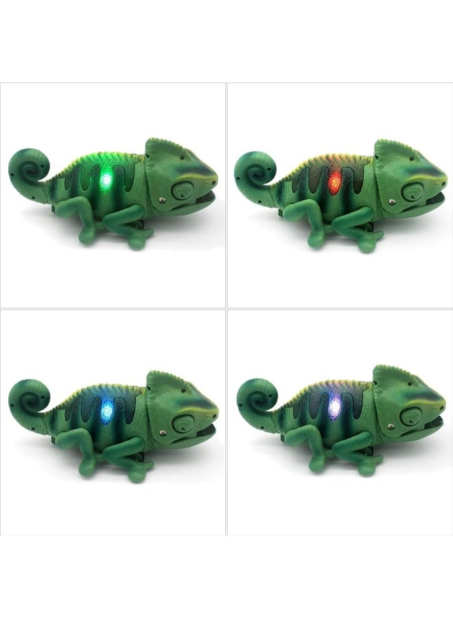 Tipmant RC Chameleon Remote Control Animal Toy Realistic Lizard Electric Electronic Pets Car Kids Birthday Gifts (Green)