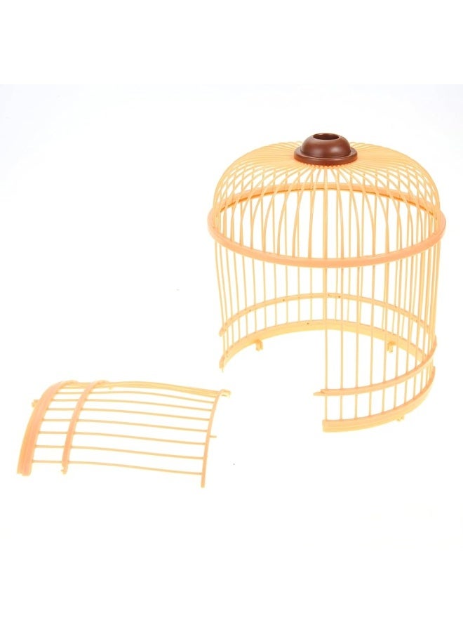 PowerTRC Singing & Chirping Bird in Cage, Realistic Sounds & Movements, Sound Activated, Battery Operated, Great Desk and Room Accessory, Pet Caged Bird Toy (10â€ x 7â€)