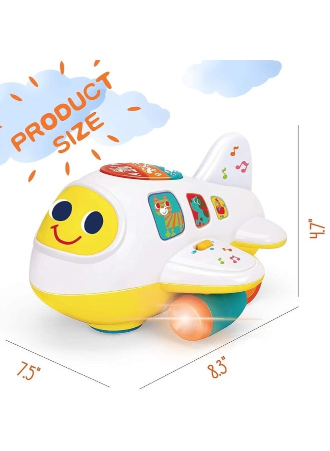 My First Airplane Toy for Toddlers and Babies Early Educational Musical Plane for Learning Letters Numbers and Colors  Lights Up Sings and Moves Around